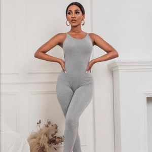 Brand new shein solid low back unitard jumpsuit